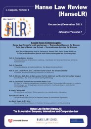 Hanse Law Review (HanseLR)