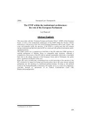the role of the European Parliament Abstract Englisch - Hanse Law ...