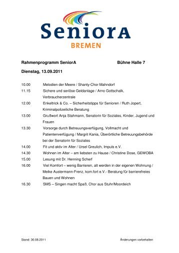 HL11_Programm_Halle7 Seniora - HanseLife