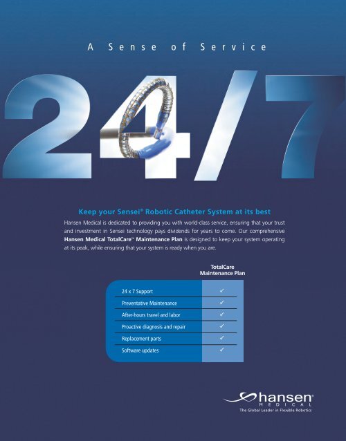 Service Brochure [PDF] - Hansen Medical