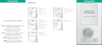 RainBrain user manual - Hansgrohe