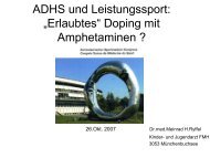 ADHS-Medikation als Dopingmittel ? - Hans Guck-in-die-Luft