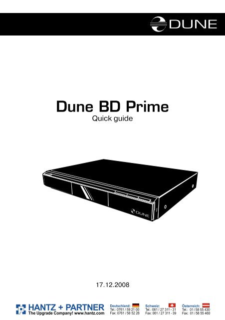 HDI Dune HD Center Quickstart Guide, PDF 640