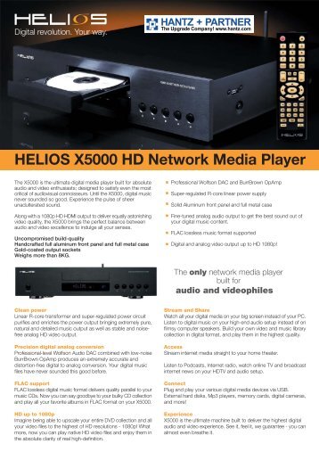 HELIOS X5000 HD Network Media Player