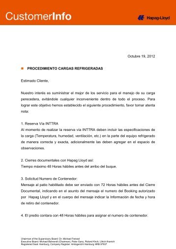 Nuevo procedimiento para liberacion de contenedores Nuevo procedimiento para liberacion de contenedores