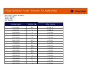 Hapag-Lloyd India Pvt.Ltd - Container 