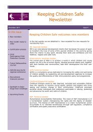 Keeping Children Safe Newsletter - November ... - HAP International