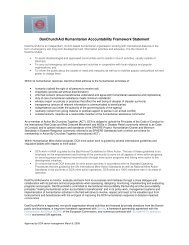 DCA Humanitarian Accountability Framework - HAP International