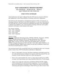 HAP Afghanistan Field Trial - Assessment Report - HAP International