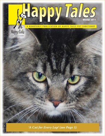 'A Cat for Every Lap' (see Page 3) - Happy Tails - Pet Sanctuary