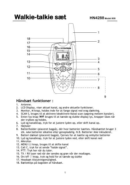 Walkie Talkie: Stevison 808 - Harald Nyborg