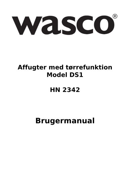 Wasco affugter DS1 - Harald Nyborg