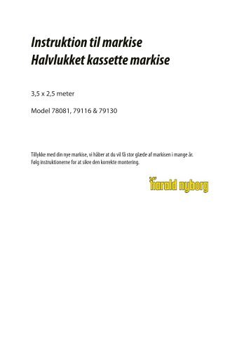 2012 Markise/Halvluk. 3,5x2,5M - Harald Nyborg