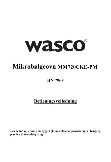 Wasco mikroovn - Harald Nyborg