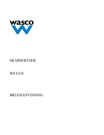 Wasco skabsfryser WFA218 - Harald Nyborg