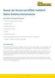 Rezept der Woche bei MÖBEL HARDECK Meine ...