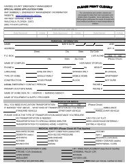 Special Needs Application Form 051507 - Hardee County