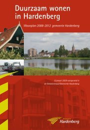 Woonplan 2008-2012 - Gemeente Hardenberg