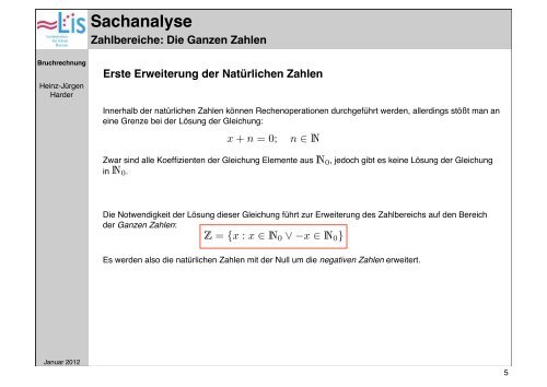 2012-01 Bruchzahlen - Harderweb.de