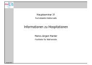 Informationen zu Hospitationen - Harderweb.de