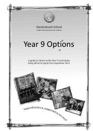 Year 9 Options - Hardenhuish School