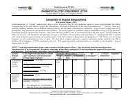 Comparison of Atypical Antipsychotics - Harding University