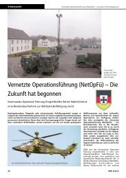 Vernetzte Operationsführung (NetOpFü) – Die Zukunft hat begonnen