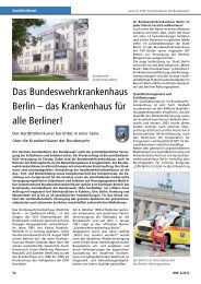 Das Bundeswehrkrankenhaus Berlin – das Krankenhaus für alle ...