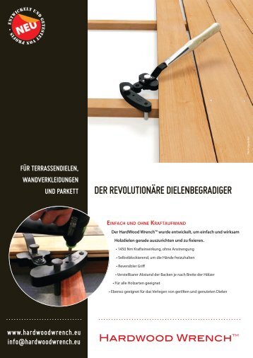 DER REVOLUTIONÄRE DIELENBEGRADIGER - HardWood Clip