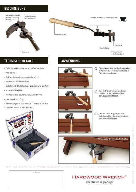 DER REVOLUTIONÄRE DIELENBEGRADIGER - HardWood Clip