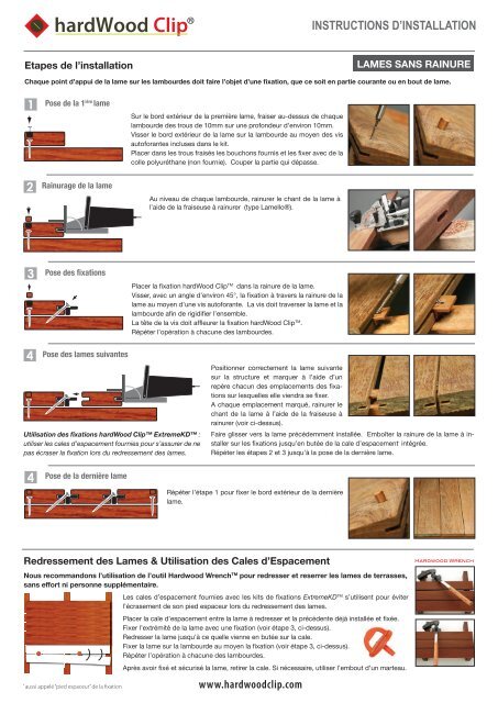 Dossier technique - HardWood Clip