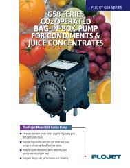 Flojet BIB G58 pump for juices & condiments