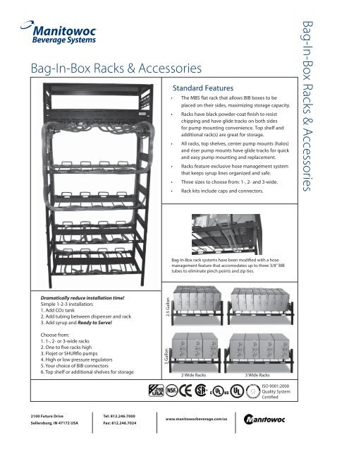 Bag-In-Box Racks & Accessories