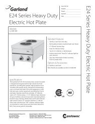 E24 Series Heavy Duty Electric Hot Plate E24 ... - uri=garland-group