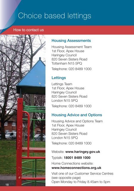 home connections booklet.pdf - Haringey Council