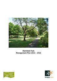 Markfield Management Plan 2013.pdf - Haringey Council