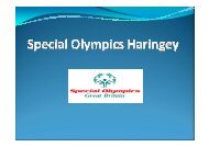 Special Olympics - Haringey Council