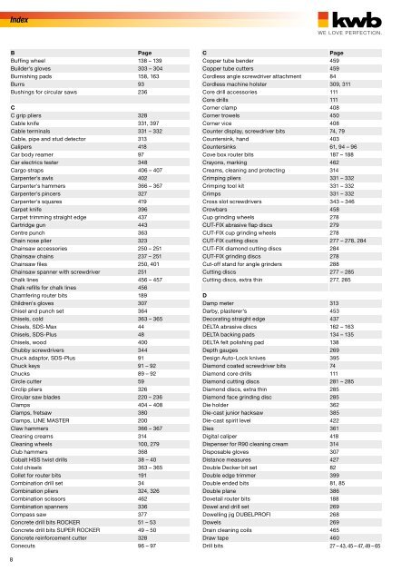 kwb Katalog 2008-09 ENG