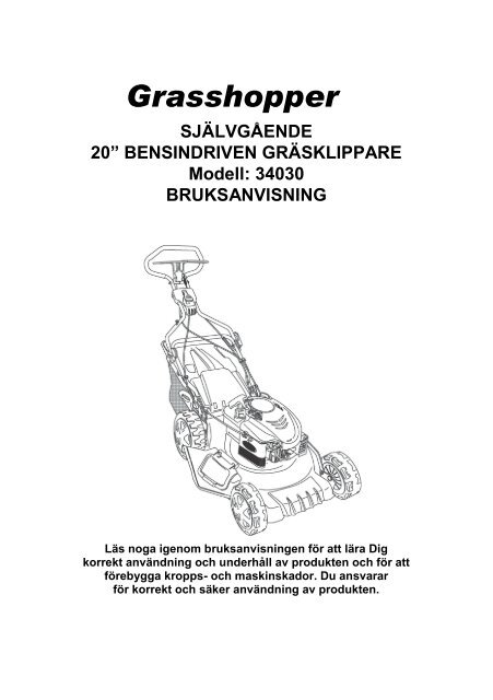 Käyttöohje 34030 FI S.pdf - Kauppahuone Harju Oy