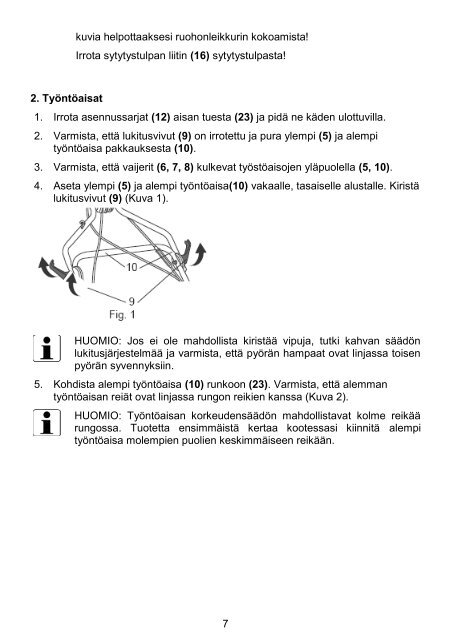 Käyttöohje 34030 FI S.pdf - Kauppahuone Harju Oy