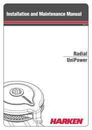 Installation and Maintenance Manual - Harken