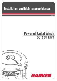 Harken 50.2 ST E/HY Powered Radial Winch - Zanshin
