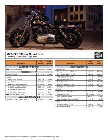 2009 FXDB Dyna® Street Bob® - Harley-Davidson