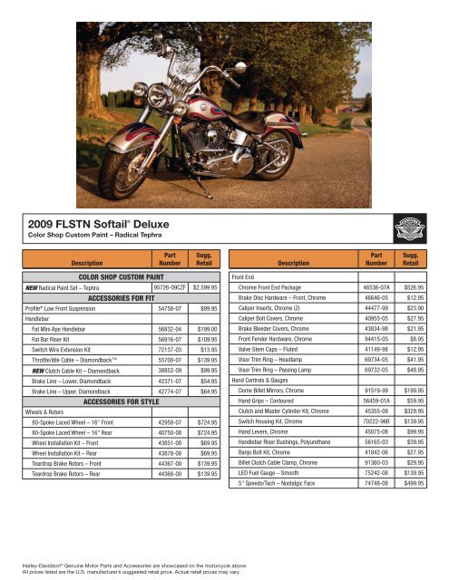 2009 FLSTN Softail® Deluxe - Harley-Davidson