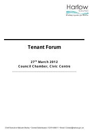 Tenants Forum - Harlow Council