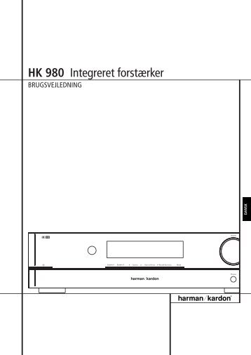 HK 980 Integreret forsterker - Harman Kardon