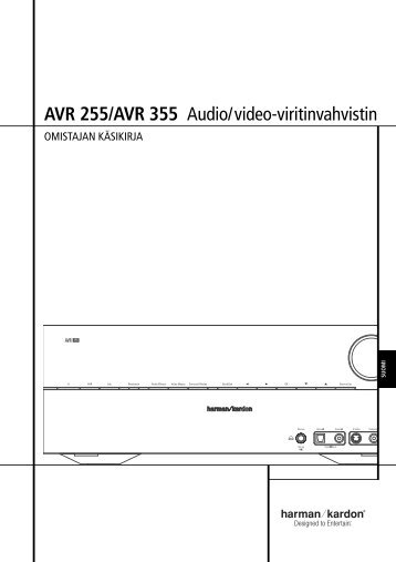 AVR 255/AVR 355 Audio/video-viritinvahvistin - Harman Kardon