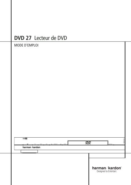DVD 27 Lecteur de DVD - Harman Kardon