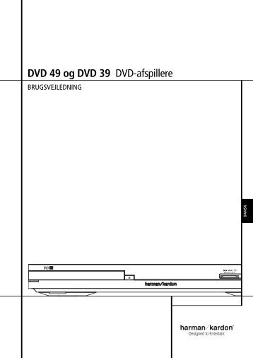 DVD 49 og DVD 39 DVD-afspillere - Harman Kardon