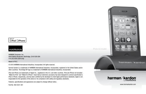 THE BRIDGE IIIP - Harman Kardon